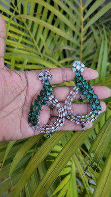 Green Dangler Earrings