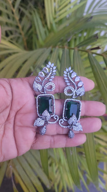 Tamanna Green Zirconia Earrings