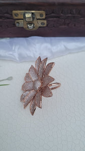 Floral Zirconia Cocktail Ring