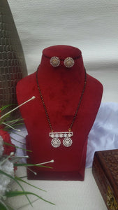 Geetanjali  Long Mangalsutra pendant necklace set