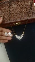 Load image into Gallery viewer, Geetika Long Mangalsutra Pendant necklace set