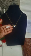 Load image into Gallery viewer, Heart Mangalsutra Pendant  necklace set