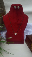 Load image into Gallery viewer, Heart Mangalsutra Pendant  necklace set