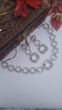 Load image into Gallery viewer, White Choker Diamond Necklace set