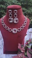 Load image into Gallery viewer, White Choker Diamond Necklace set