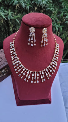 Drops diamond Necklace set