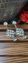 Load image into Gallery viewer, Malaika Pink Polki Dangler Earrings