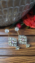 Load image into Gallery viewer, Malaika Pink Polki Dangler Earrings