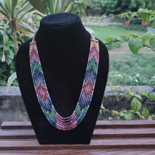 Load image into Gallery viewer, Precious Multi gemstones 7strands Necklace