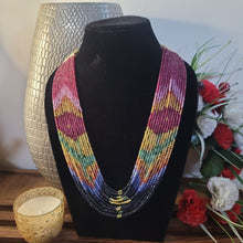 Load image into Gallery viewer, Precious Multi gemstones 13 strands Necklace with  certificate