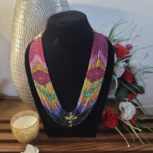 Load image into Gallery viewer, Precious Multi gemstones 13 strands Necklace with  certificate