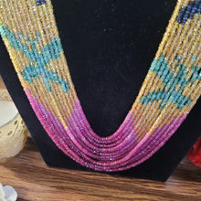 Load image into Gallery viewer, Precious Multi gemstones 13 strands Necklace with certificate