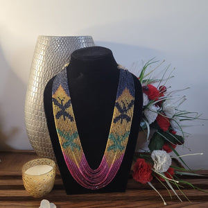Precious Multi gemstones 13 strands Necklace with certificate