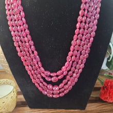 Load image into Gallery viewer, Natural Ruby maniya  ovals precious Necklace