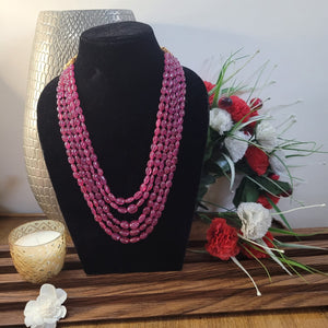 Natural Ruby maniya  ovals precious Necklace