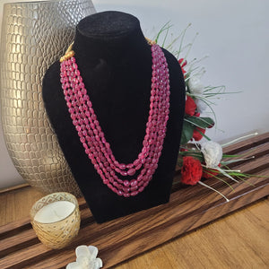 Natural Ruby maniya  ovals precious Necklace