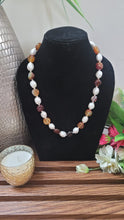 Load image into Gallery viewer, Gemstone Pearl Beaded Necklace