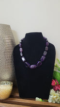 Load image into Gallery viewer, Purple Gemstone Beaded Necklace