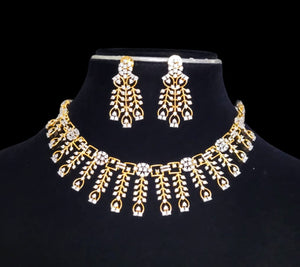 Dewdrops White Diamond Necklace Set