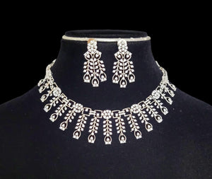 Dewdrops White Diamond Necklace Set