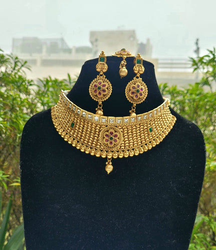 Ananya traditional Necklace set with maangtikka