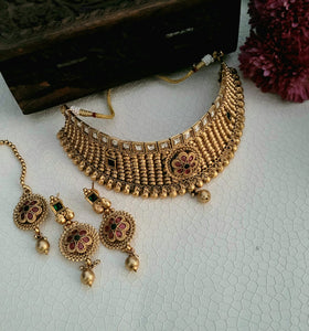 Ananya traditional Necklace set with maangtikka