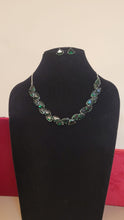 Load image into Gallery viewer, Alia Green Diamond Necklace set