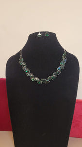Alia Green Diamond Necklace set