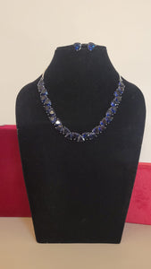 Alia Blue Diamond Necklace set