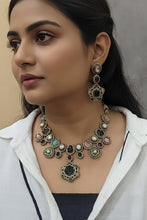 Load image into Gallery viewer, Sabyasachi inspired Stone Diamond Necklace set