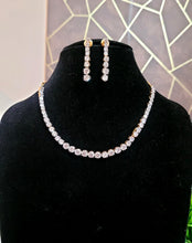 Load image into Gallery viewer, Solitaire Zirconia Diamond Necklace set