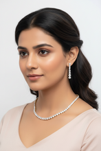 Load image into Gallery viewer, Solitaire Zirconia Diamond Necklace set