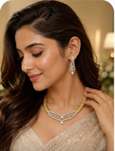 Load image into Gallery viewer, Hasli Zirconia Diamond Necklace set