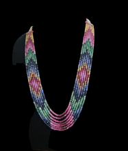 Load image into Gallery viewer, Precious Multi gemstones 7strands Necklace