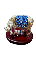 Load image into Gallery viewer, Cow with Calf Statue/999 Pure Silver and 22Ct Gold Foiled