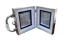 Load image into Gallery viewer, Ram Darbar and Hanuman  Pocket Folder Temple for Pooja Room  /999 Pure Silver Foiled