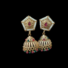 Load image into Gallery viewer, Shraddha Golden jhumka Earrings