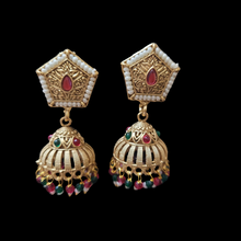 Load image into Gallery viewer, Shraddha Golden jhumka Earrings