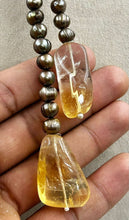 Load image into Gallery viewer, Citrin with Freshwater pearl necklace