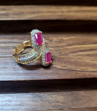 Load image into Gallery viewer, Pari cz Adjustable Ring