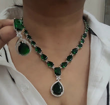 Load image into Gallery viewer, Gemzlane American Diamond Necklace set