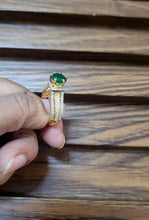 Load image into Gallery viewer, Ishika Green adjustable Ring