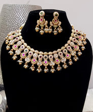 Load image into Gallery viewer, Mannara Designer Kundan Necklace set