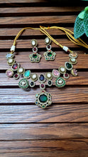 Load image into Gallery viewer, Sabyasachi inspired Stone Diamond Necklace set