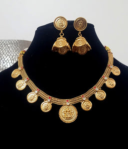Goddess Red traditional Necklace set