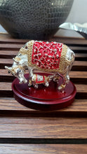Load image into Gallery viewer, Cow with Calf Statue/999 Pure Silver and 22 CT Gold Foiled