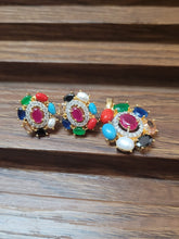 Load image into Gallery viewer, Navratni Pendant Necklace Set