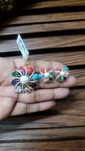 Load image into Gallery viewer, Navratni Diamond Pendant Necklace Set