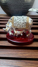 Load image into Gallery viewer, Cow with calf Statue/999 Pure Silver and 22 CT Gold Foiled