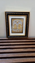 Load image into Gallery viewer, Laxmi Ganesh ji Photo Frame for Wall Hanging  /22ct Gold Foiled